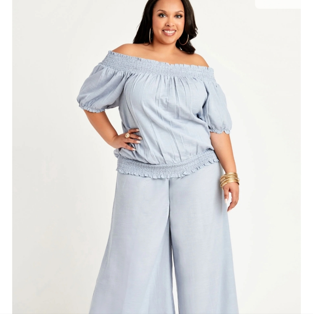Ashley Stewart Blue 2 piece set